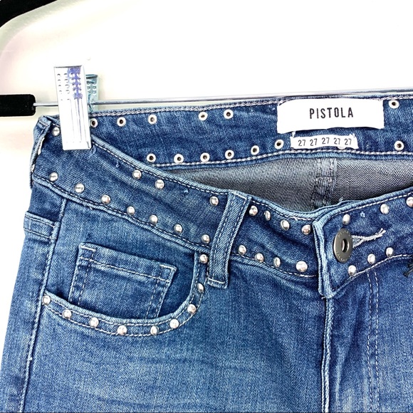 Pistola Audrey Skinny Studded Jeans Size 27 - Picture 4 of 8